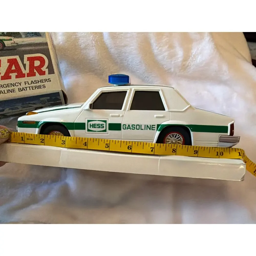 Vintage 1993 Hess Truck Patrol Car Toy Dual Siren Flashing Lights w/Original Box